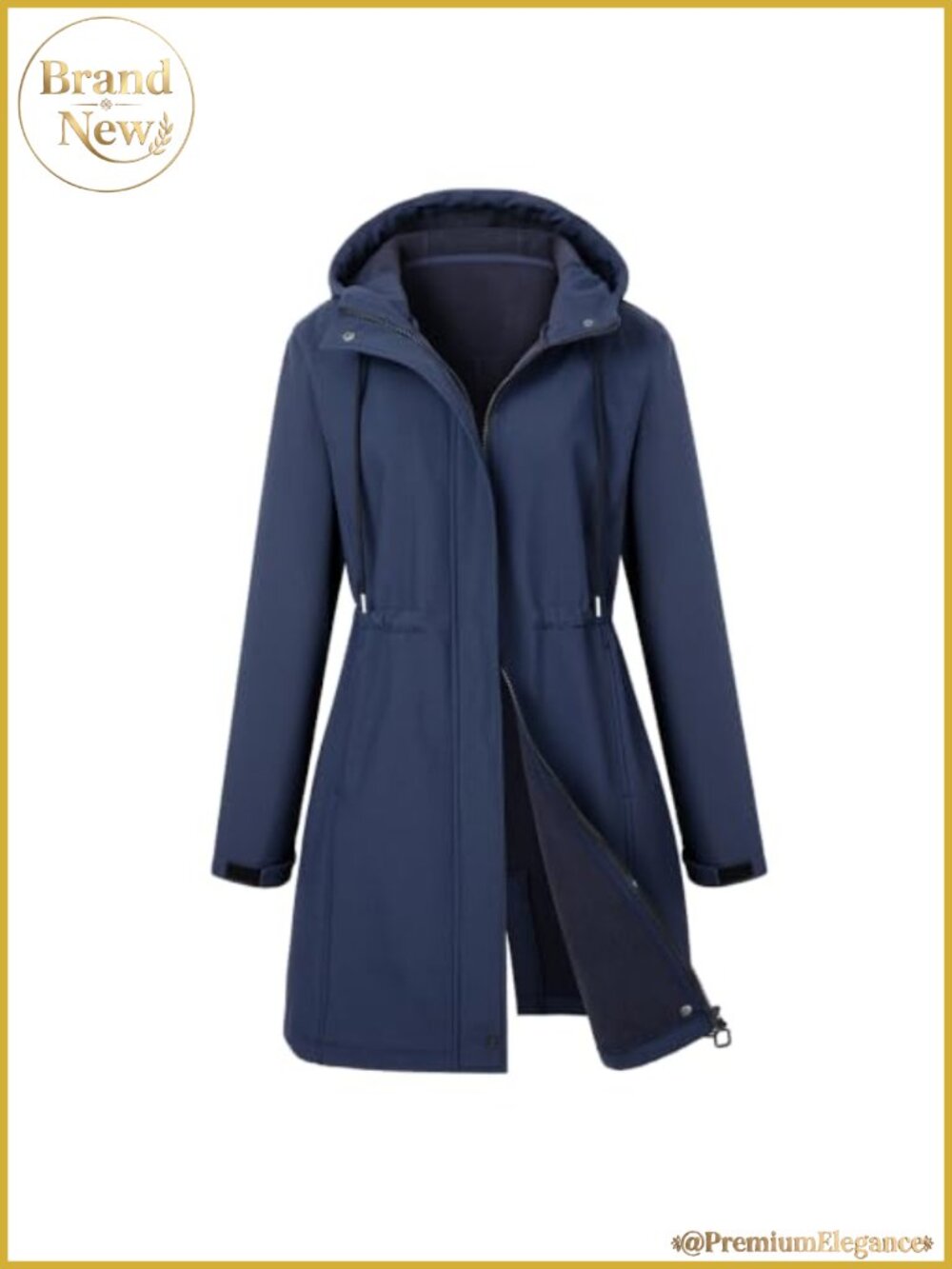 Women's Fleece Lined Waterproof Rain Jacket Windbreaker Softshell